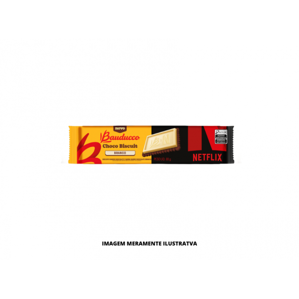 BISCOITO - BAUDUCCO - 80g - CHOCO BISCUIT BRANCO